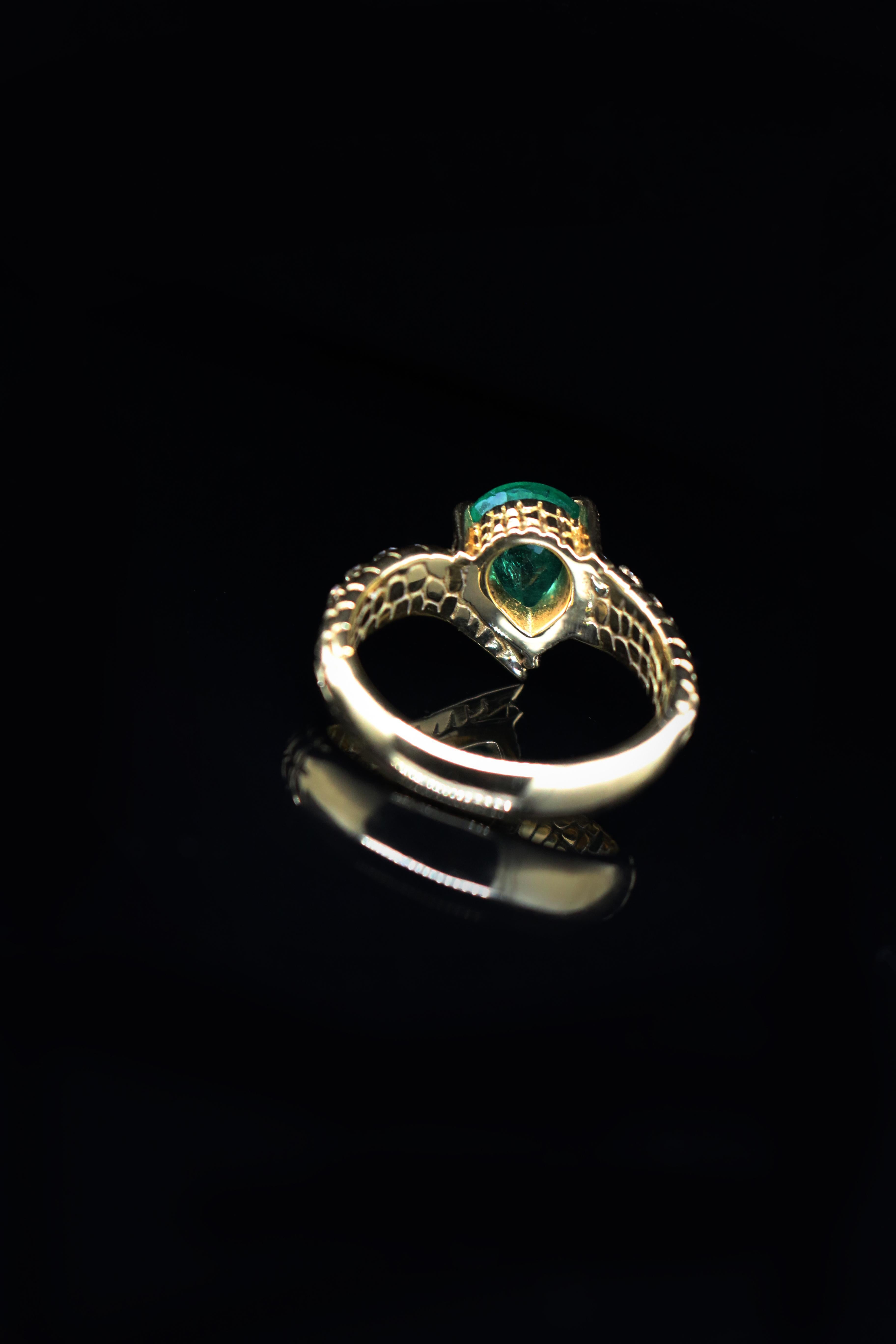 croc engagement ring