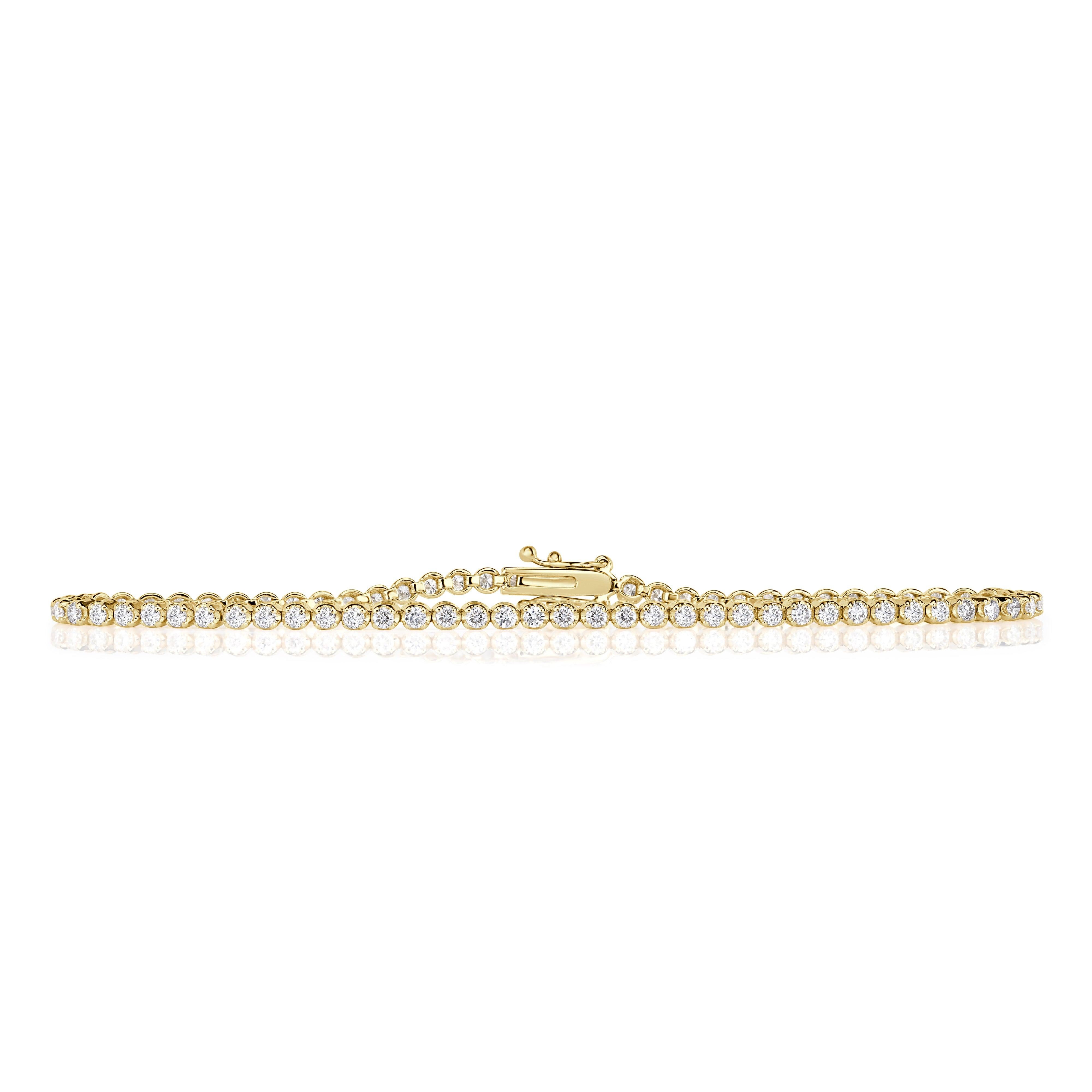 1.57ct Round Brilliant Cut Diamond Tennis Bracelet