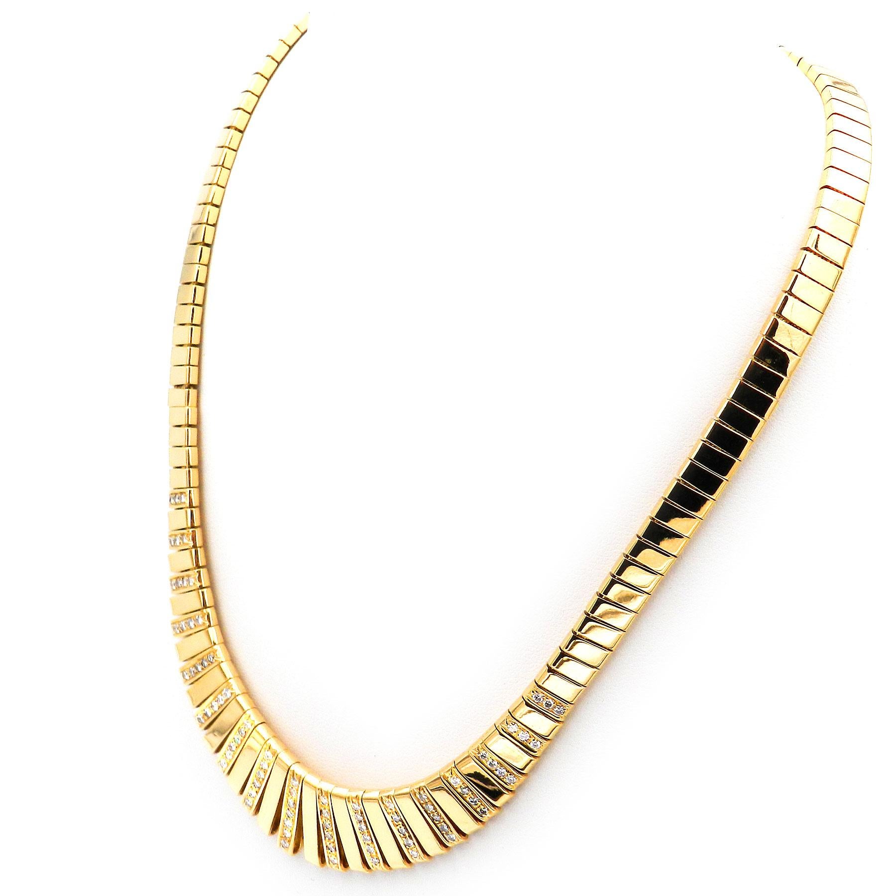 Collana in oro 18K con diamante da 1,58 carati In condizioni buone in vendita a Goettingen, DE