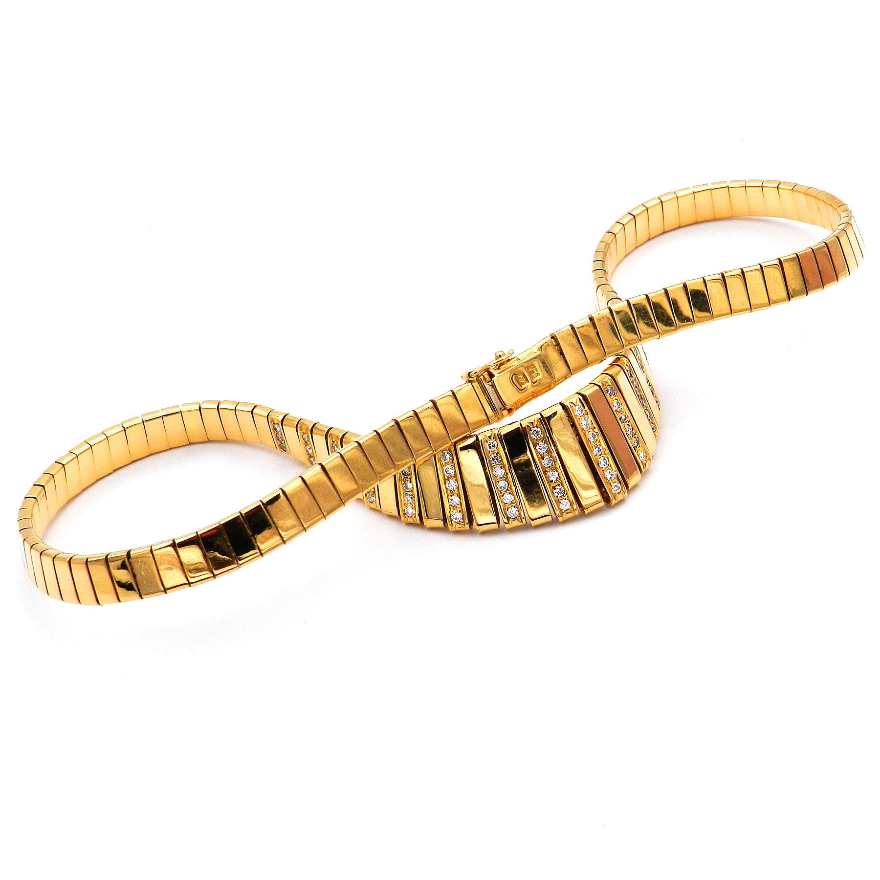 Collana in oro 18K con diamante da 1,58 carati in vendita 1