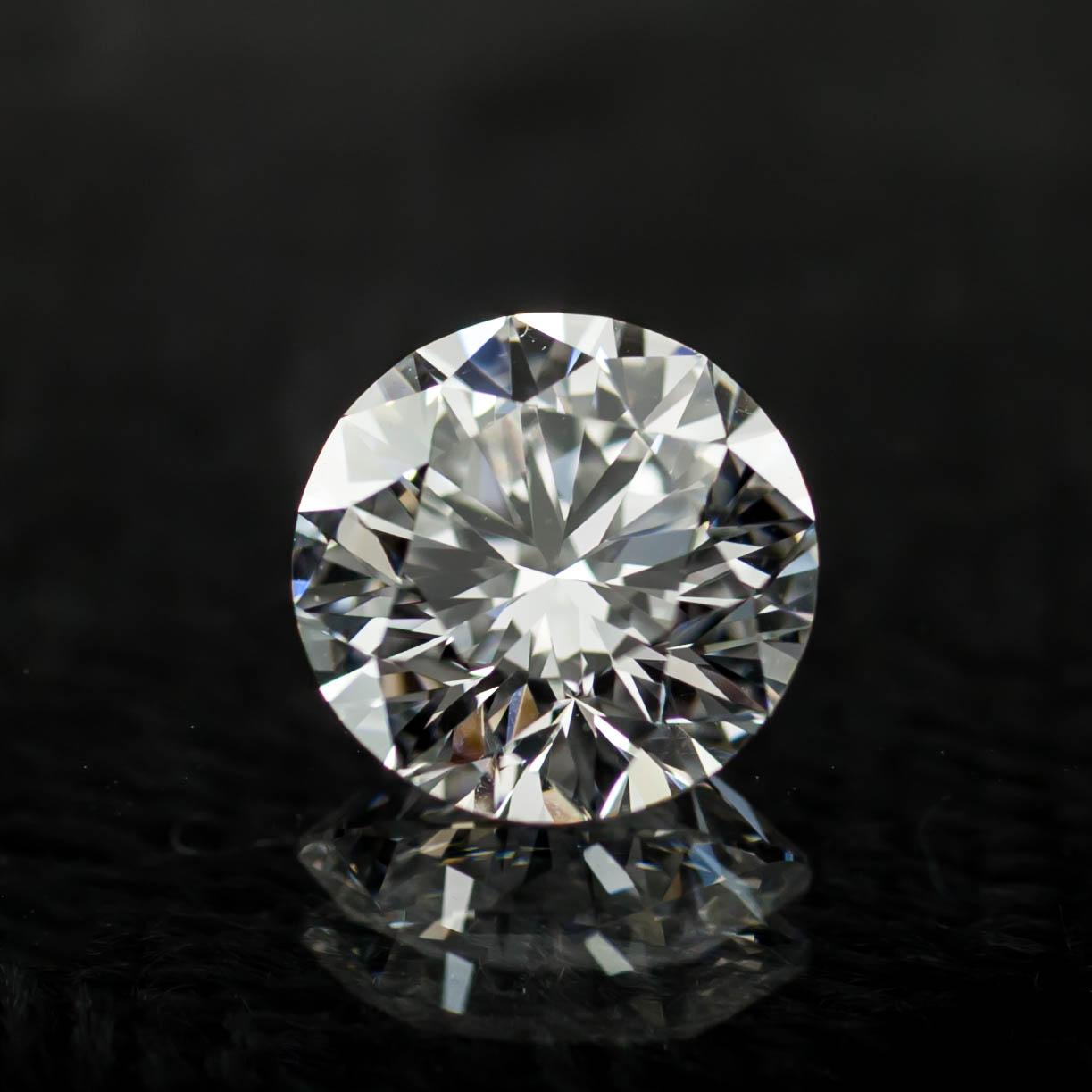 1,58 Karat Loser D / VS1 runder Diamant im Brillantschliff GIA zertifiziert (Rundschliff) im Angebot