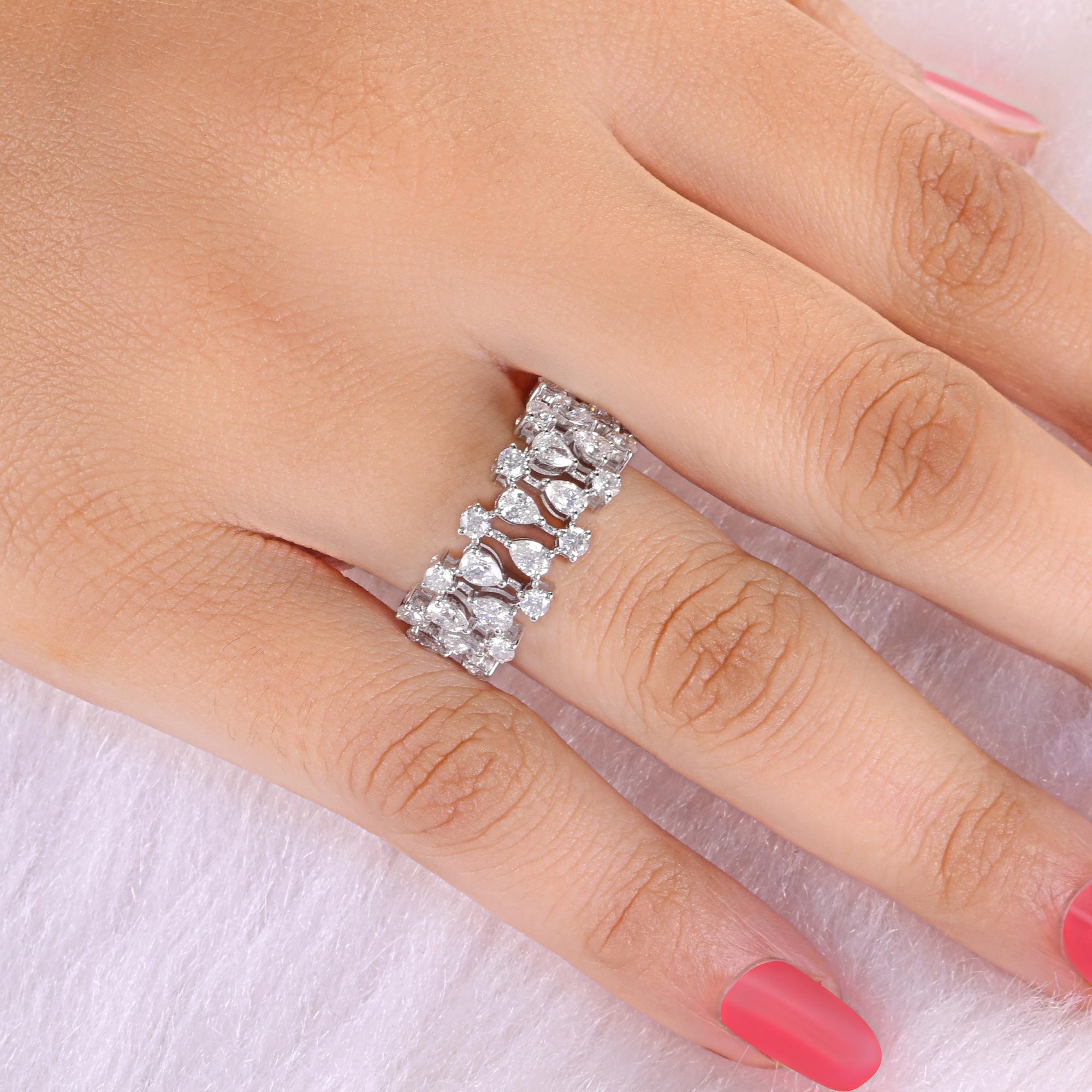 Dieser exquisite Ring ist aus 14-karätigem Gold gegossen und mit 1,58 Karat funkelnden Diamanten besetzt.

FOLLOW SPECTRUM JEWELS Storefront, um die neueste Collection'S und exklusive Stücke zu sehen. Spectrum Jewels ist stolz darauf, ein Top Seller