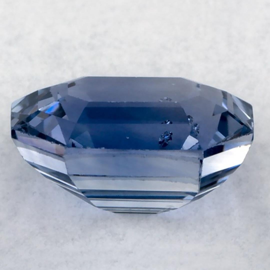 Pierre précieuse taille octogonale saphir bleu 1.58 carat Neuf - En vente à Fort Lee, NJ