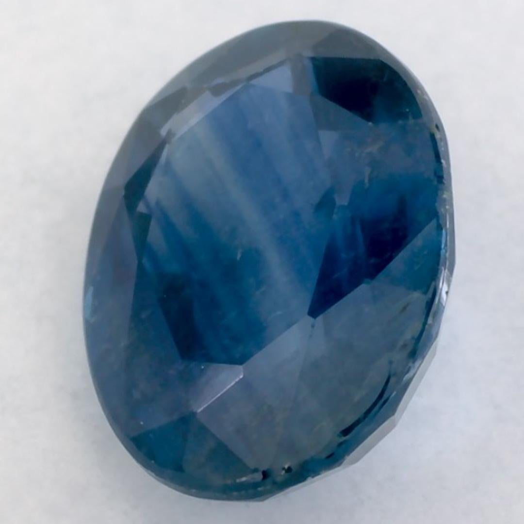 1.58 Karat Blauer Saphir Oval Loser Edelstein (Ovalschliff) im Angebot