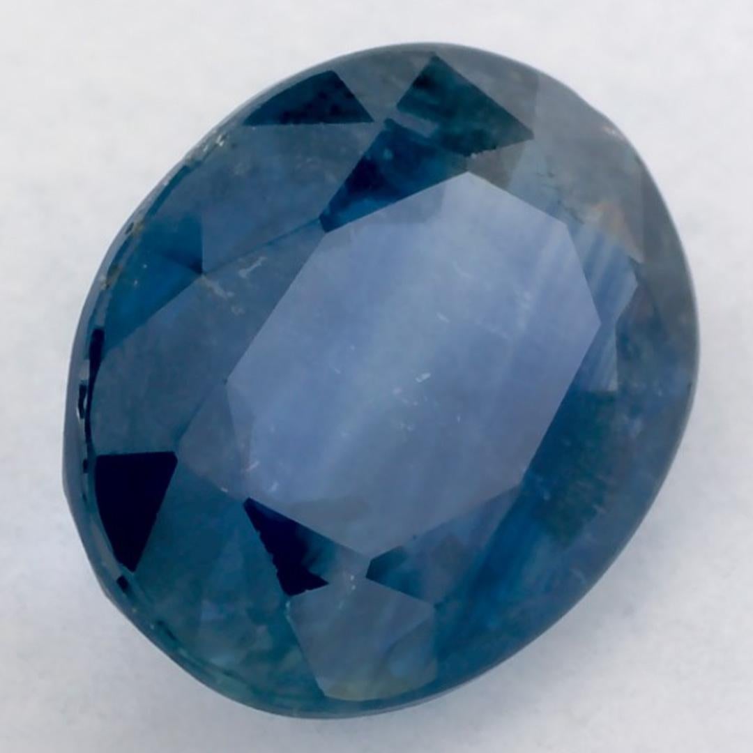 1.58 Karat Blauer Saphir Oval Loser Edelstein im Zustand „Neu“ im Angebot in Fort Lee, NJ