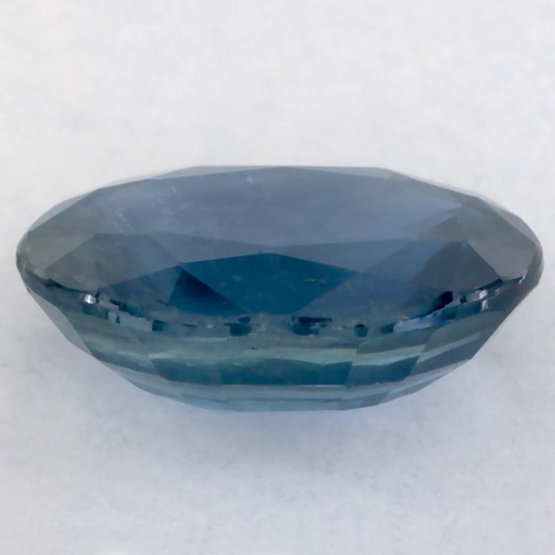 1.58 Karat Blauer Saphir Oval Loser Edelstein im Angebot 3