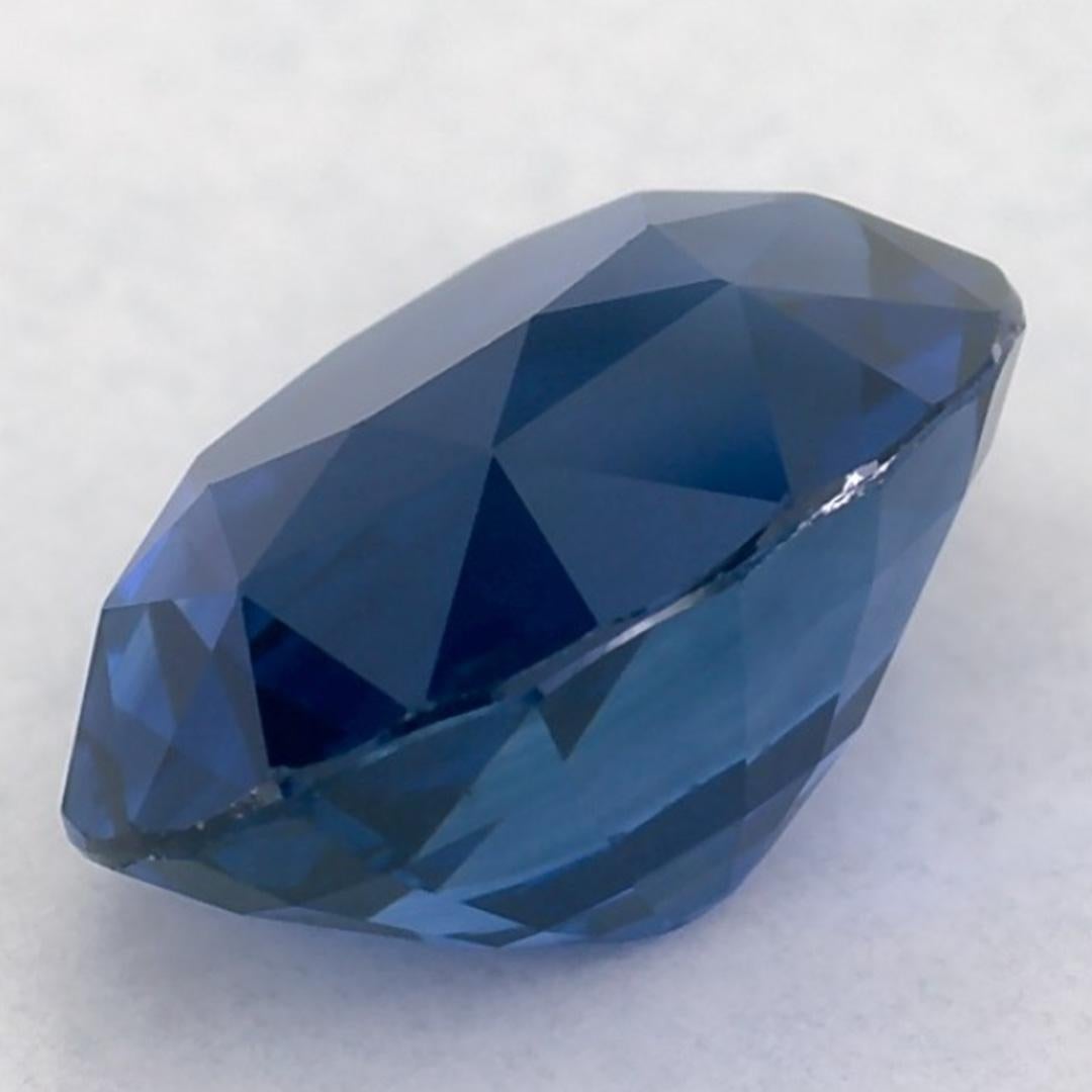 1.58 Karat Blauer Saphir Oval Loser Edelstein im Angebot 3