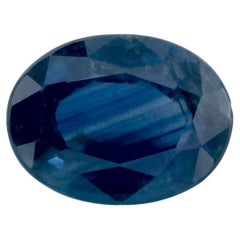 1.58 Karat Blauer Saphir Oval Loser Edelstein