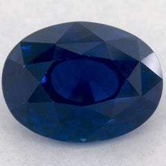 1.58 Ct Blue Sapphire Oval Loose Gemstone