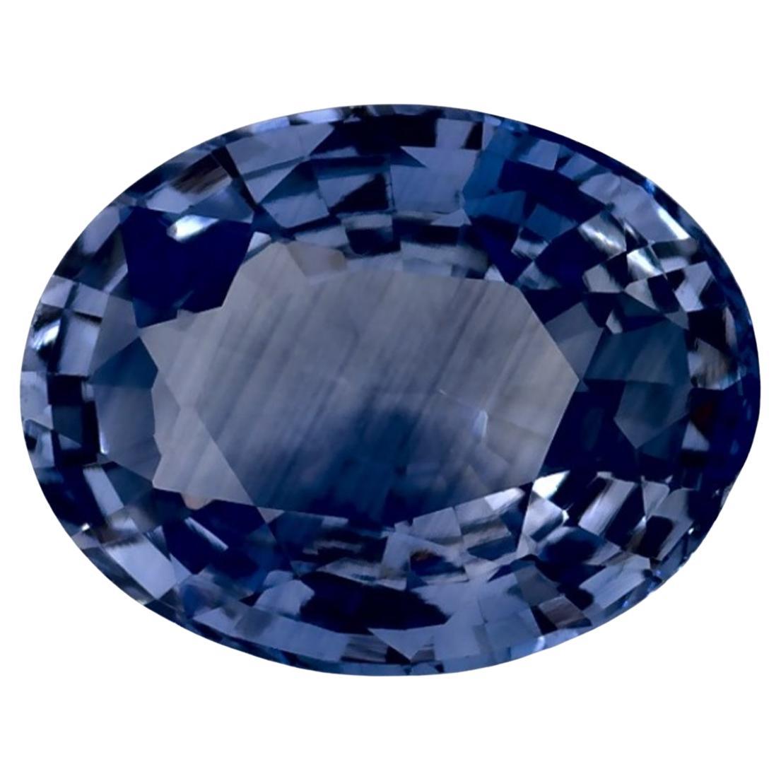 1.58 Ct Blue Sapphire Oval Loose Gemstone