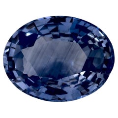 1.58 Ct Blue Sapphire Oval Loose Gemstone