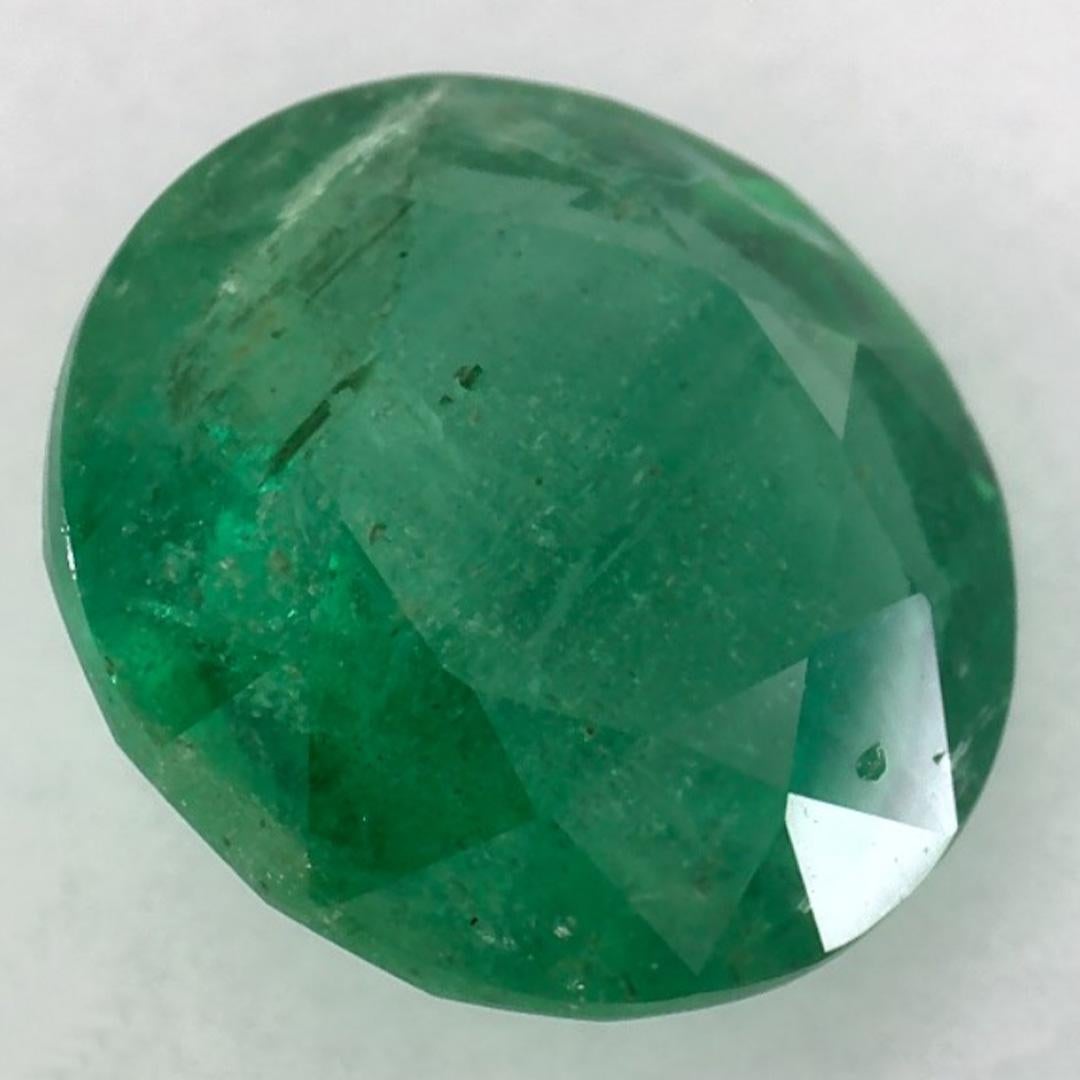 Taille ronde 1.58 Ct Emerald Round Loose Gemstone (pierre précieuse en vrac) en vente