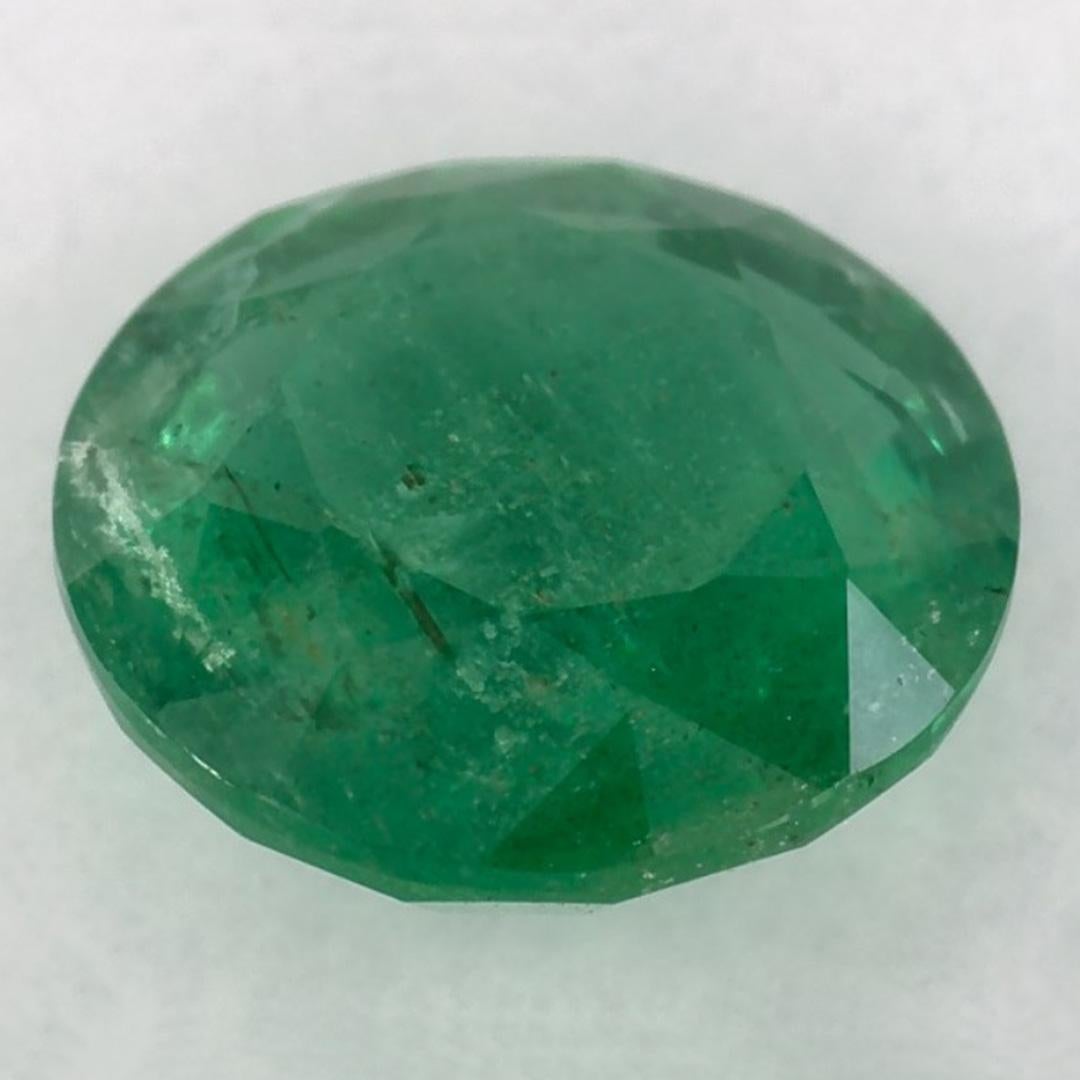 1.58 Ct Emerald Round Loose Gemstone (pierre précieuse en vrac) Neuf - En vente à Fort Lee, NJ