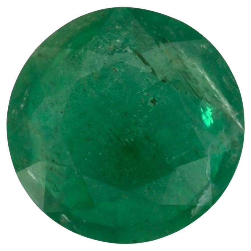 1.58 Ct Emerald Round Loose Gemstone