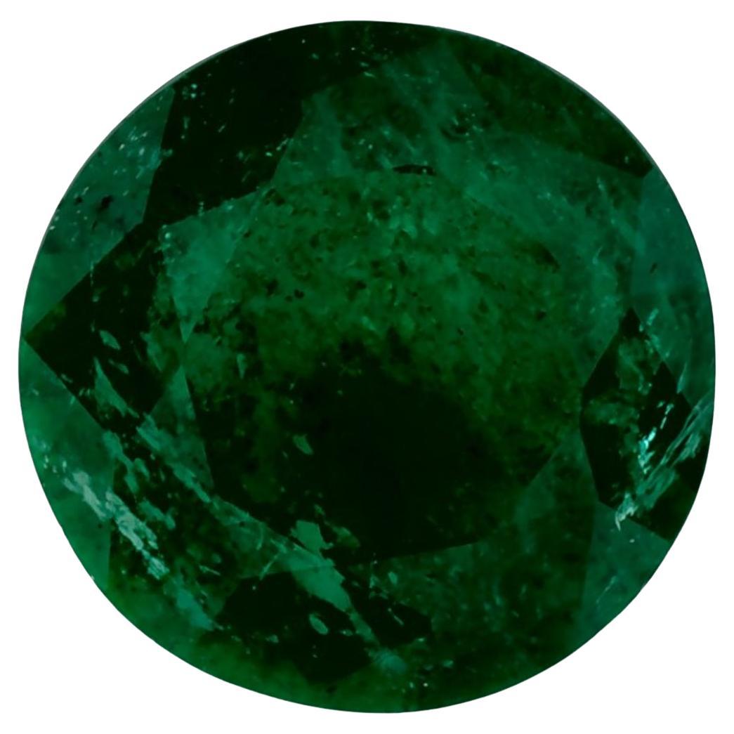 1.58 Ct Emerald Round Loose Gemstone (pierre précieuse en vrac)