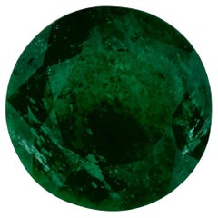 1.58 Ct Emerald Round Loose Gemstone (pierre précieuse en vrac)