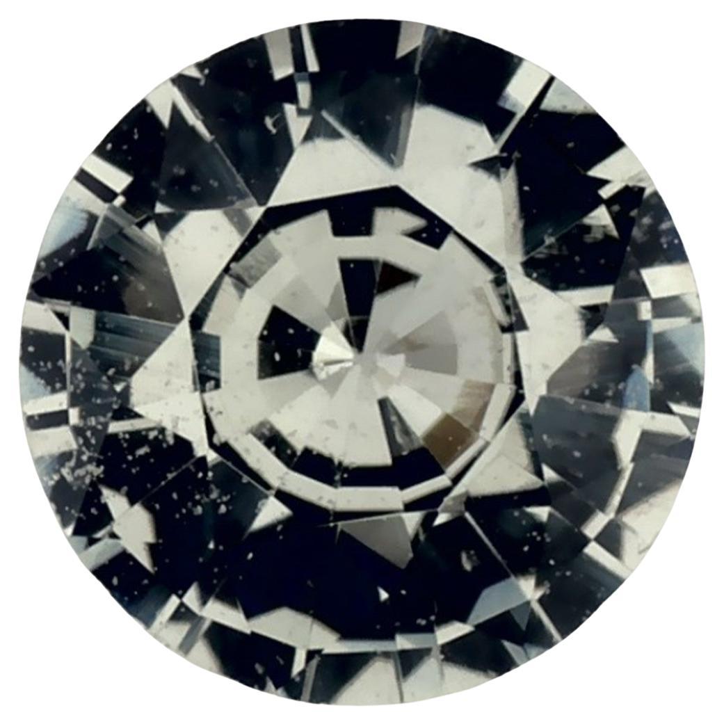 1.58 Ct Green Sapphire Round Loose Gemstone For Sale