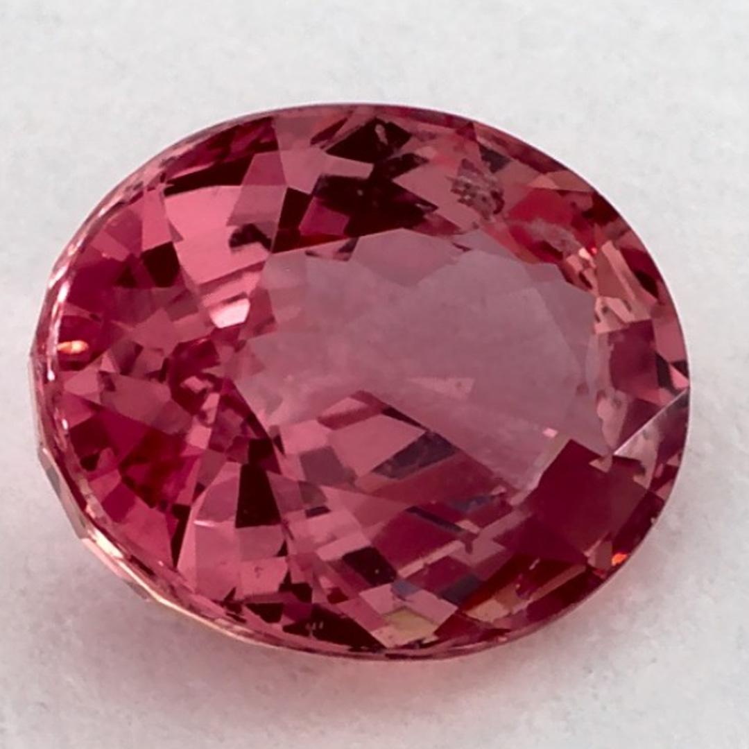 1.58 Karat Rosa Saphir Oval Loser Edelstein (Ovalschliff) im Angebot