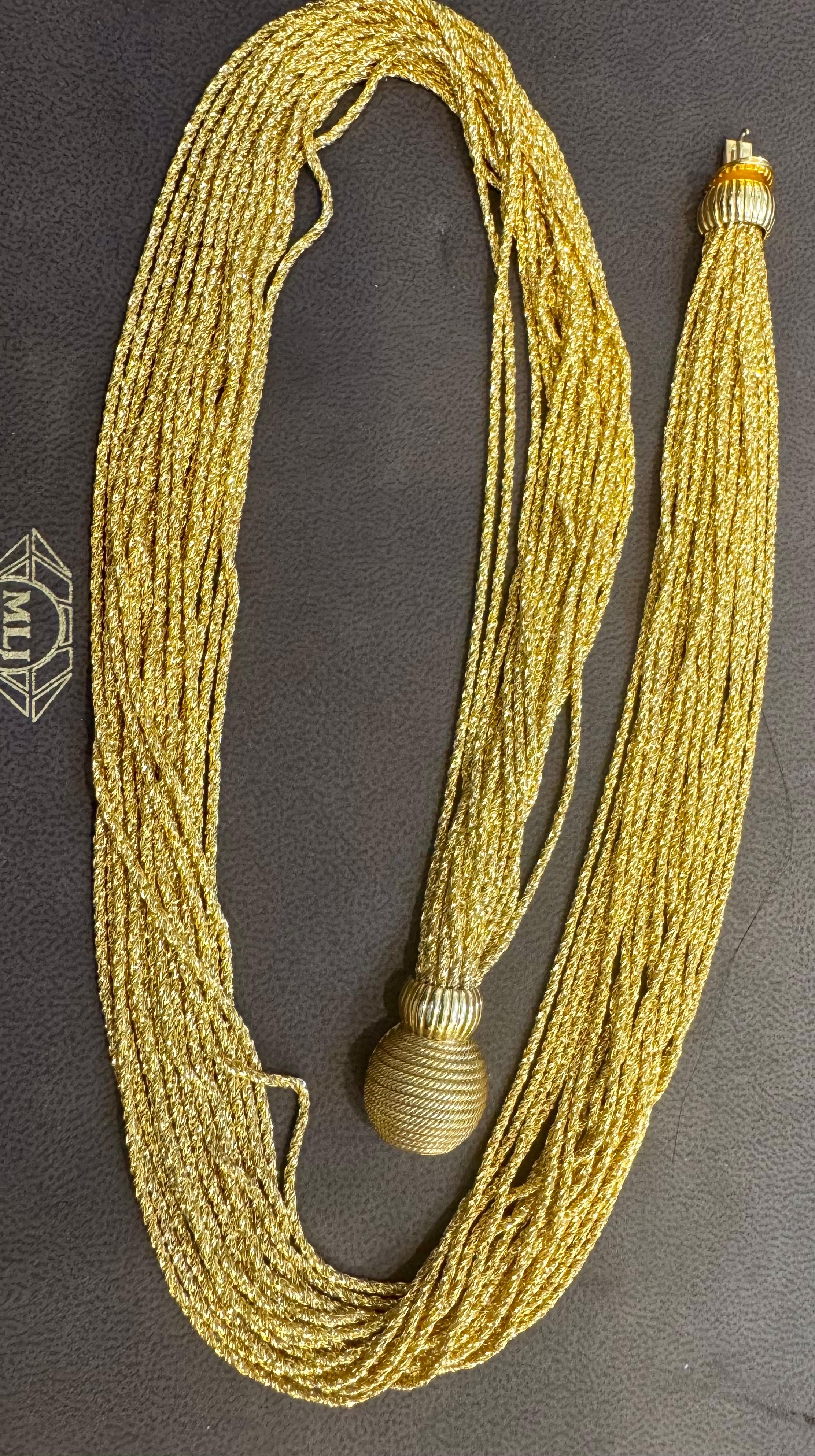 158 Gm of 18 Karat Gold With 18 Strand 24 
