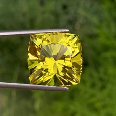 15.80 Carat Natural Loose Lemon Citrine Cushion Cut African Jewelry Gemstone