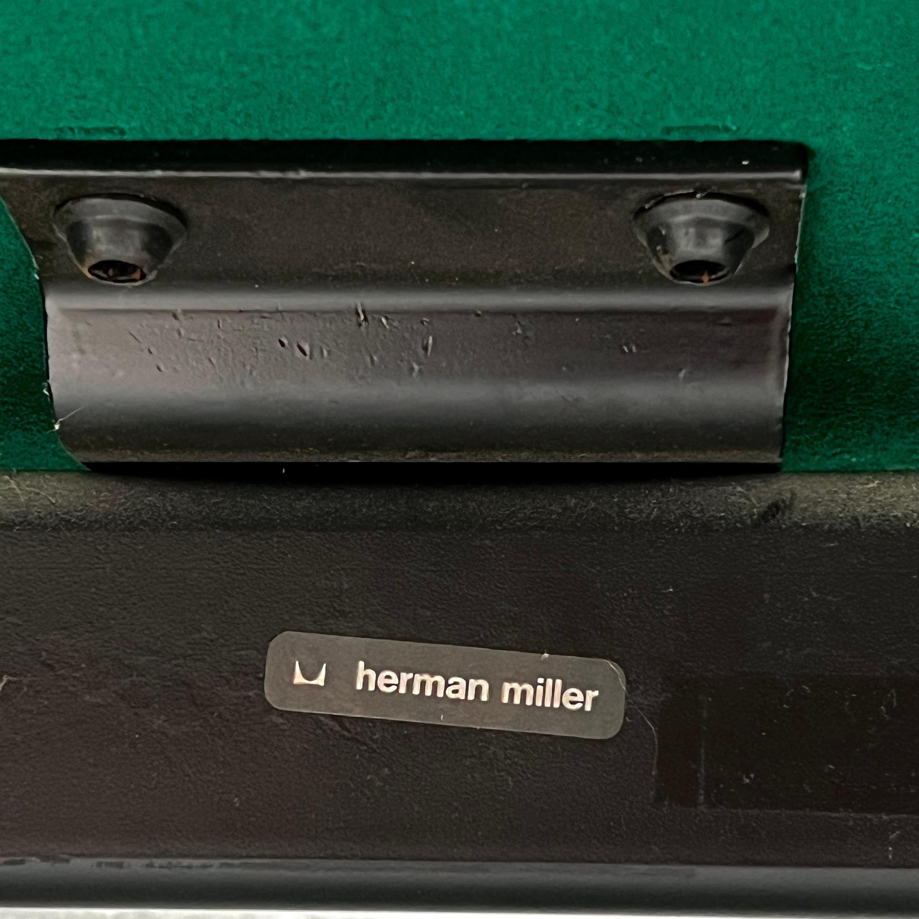 #1582 Pareja de sillas Chiclet vintage de Herman Miller por Ray Wilkes - Verde en venta 7