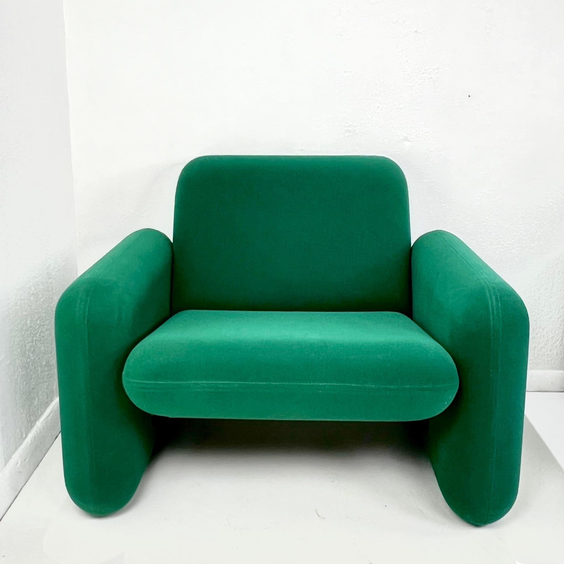 #1582 Pareja de sillas Chiclet vintage de Herman Miller por Ray Wilkes - Verde en venta 11