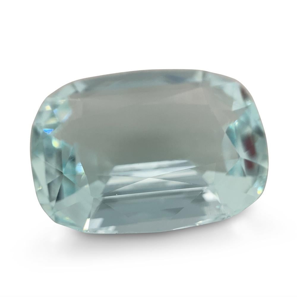 15.84ct Cushion Aquamarine GIA Certified In New Condition For Sale In Toronto, Ontario