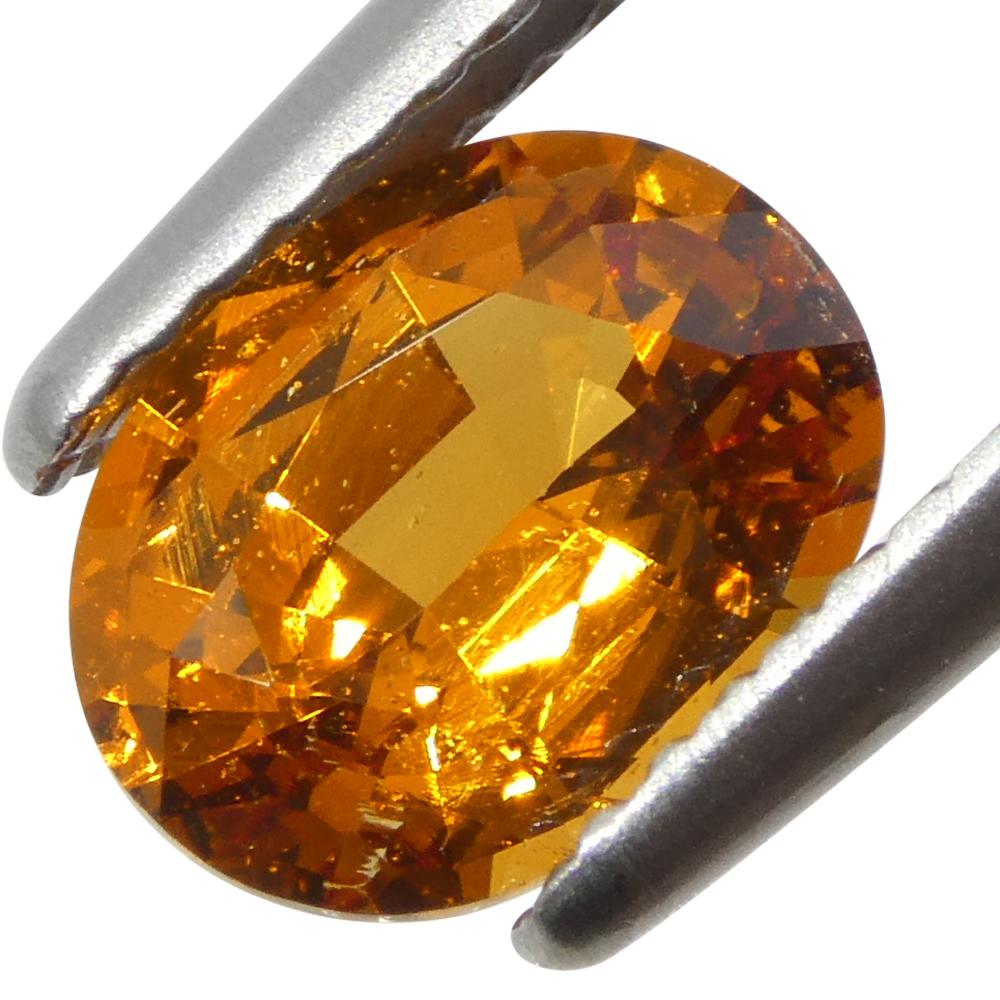 Granate Fanta Naranja Mandarina Oval de Namibia de 1.58ct en venta 6