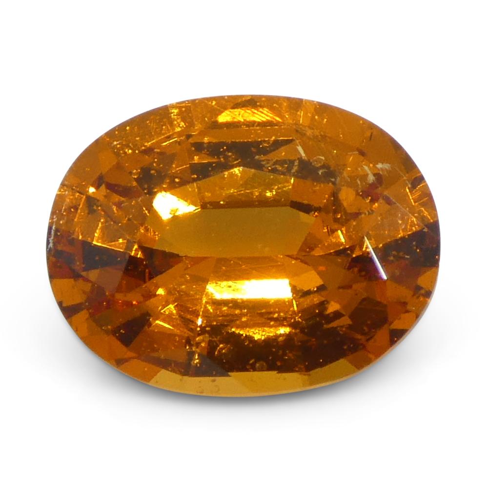 Granate Fanta Naranja Mandarina Oval de Namibia de 1.58ct en venta 1