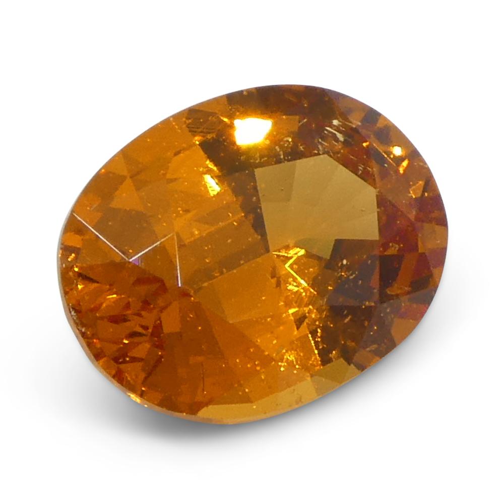 Granate Fanta Naranja Mandarina Oval de Namibia de 1.58ct en venta 4