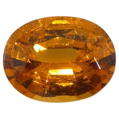 1,58 Karat ovaler Fanta Orange Mandarin Spessartit/Spessartine Granat aus Namibia