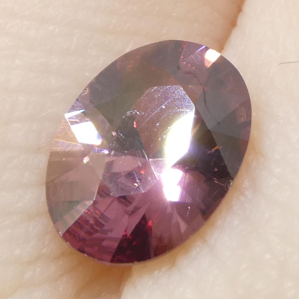 1.58ct Natural Earth Mined Oval Master Brilliant Cut Pink Zircon from Sri Lanka (en anglais) en vente 7