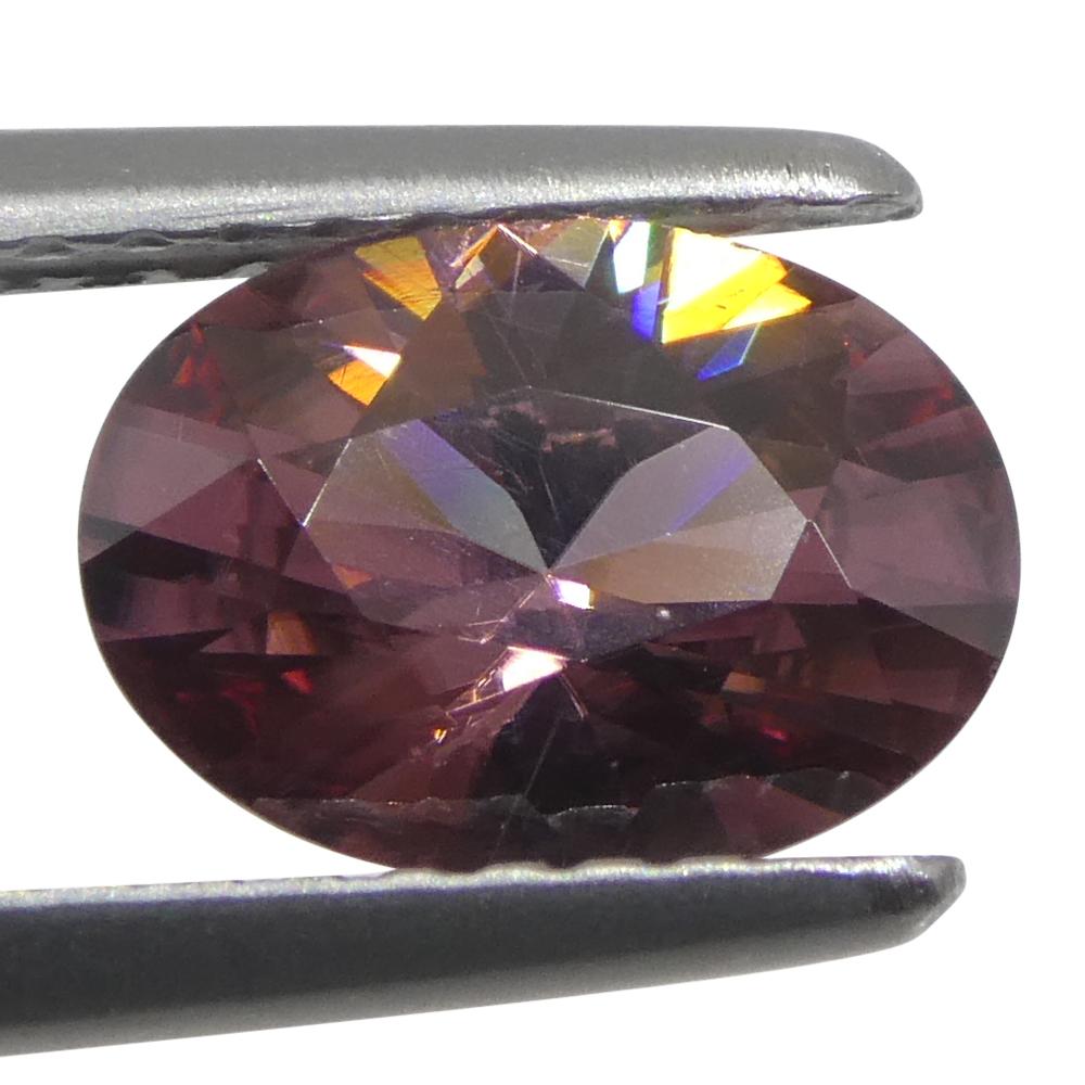 1.58ct Natural Earth Mined Oval Master Brilliant Cut Pink Zircon from Sri Lanka (en anglais) Neuf - En vente à Toronto, Ontario