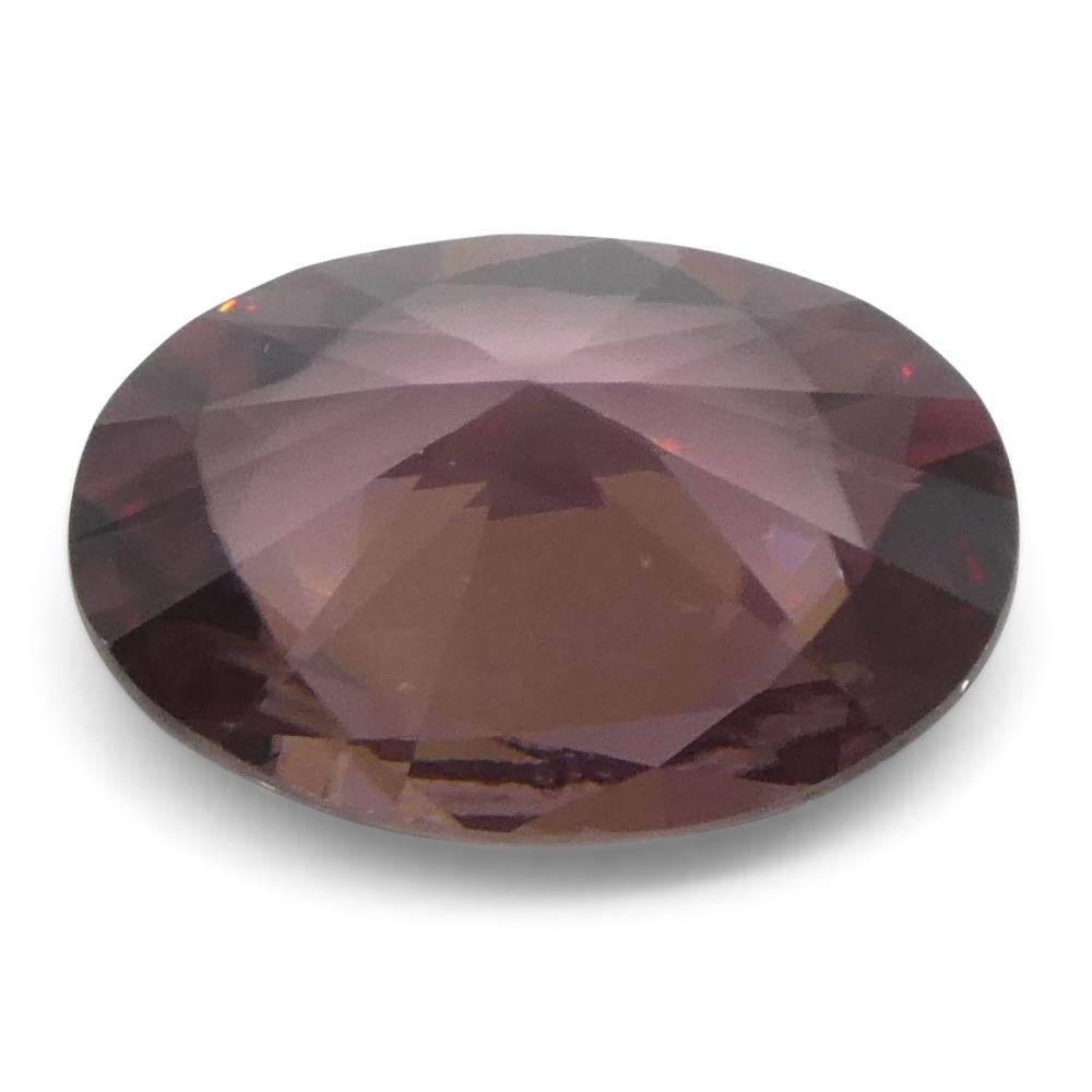 1.58ct Natural Earth Mined Oval Master Brilliant Cut Pink Zircon from Sri Lanka (en anglais) en vente 5