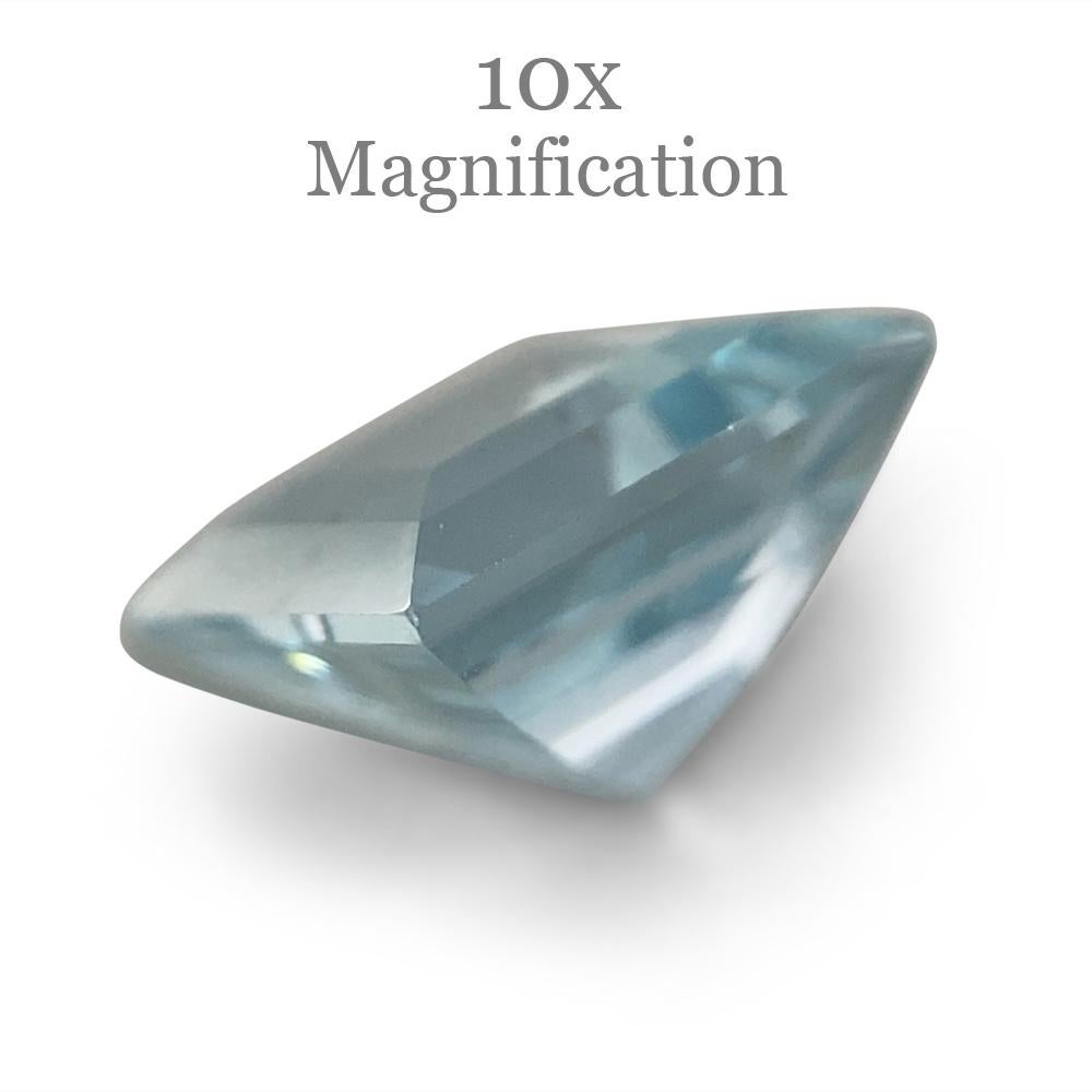 Acquamarina quadrata 1.58ct in vendita 7