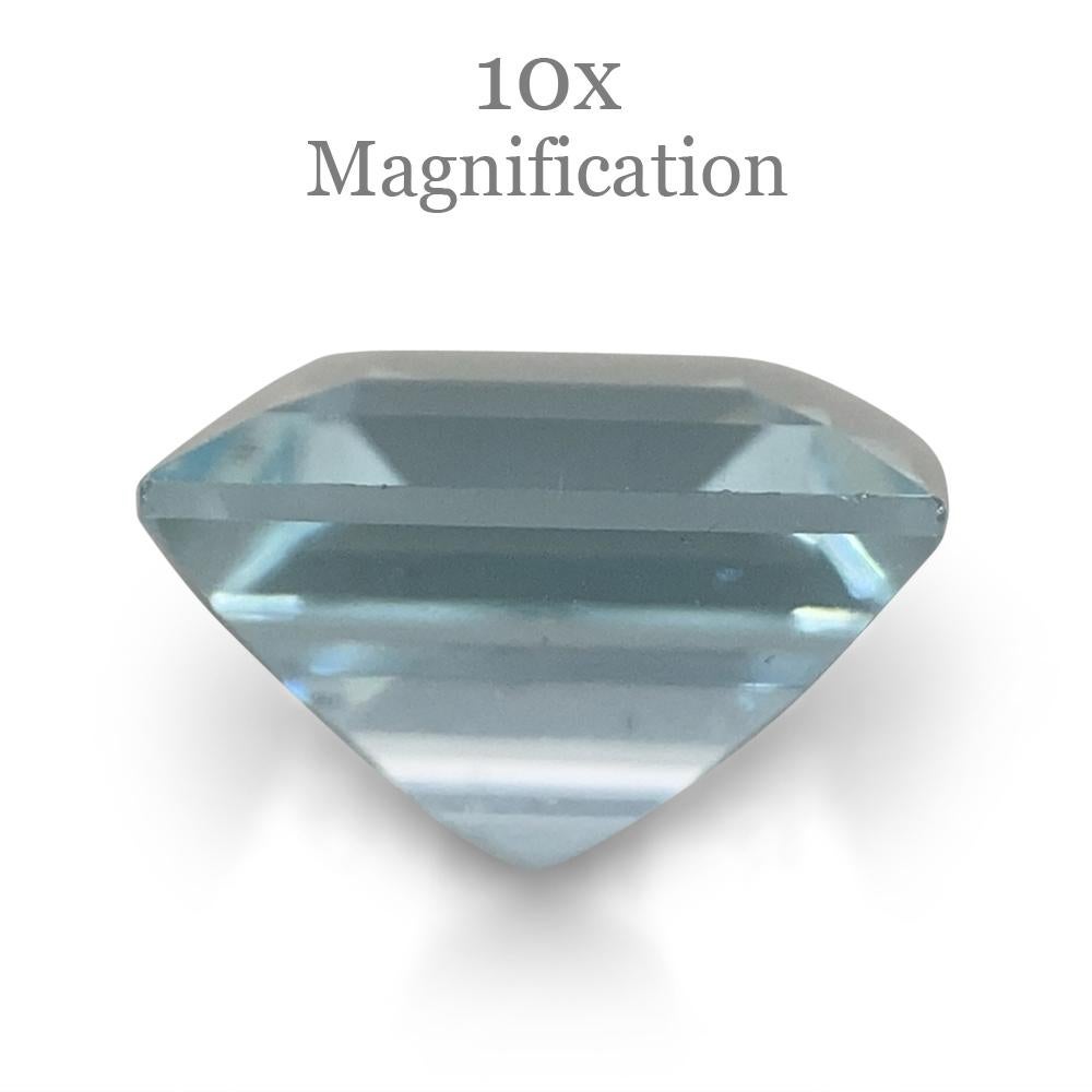 Acquamarina quadrata 1.58ct in vendita 8
