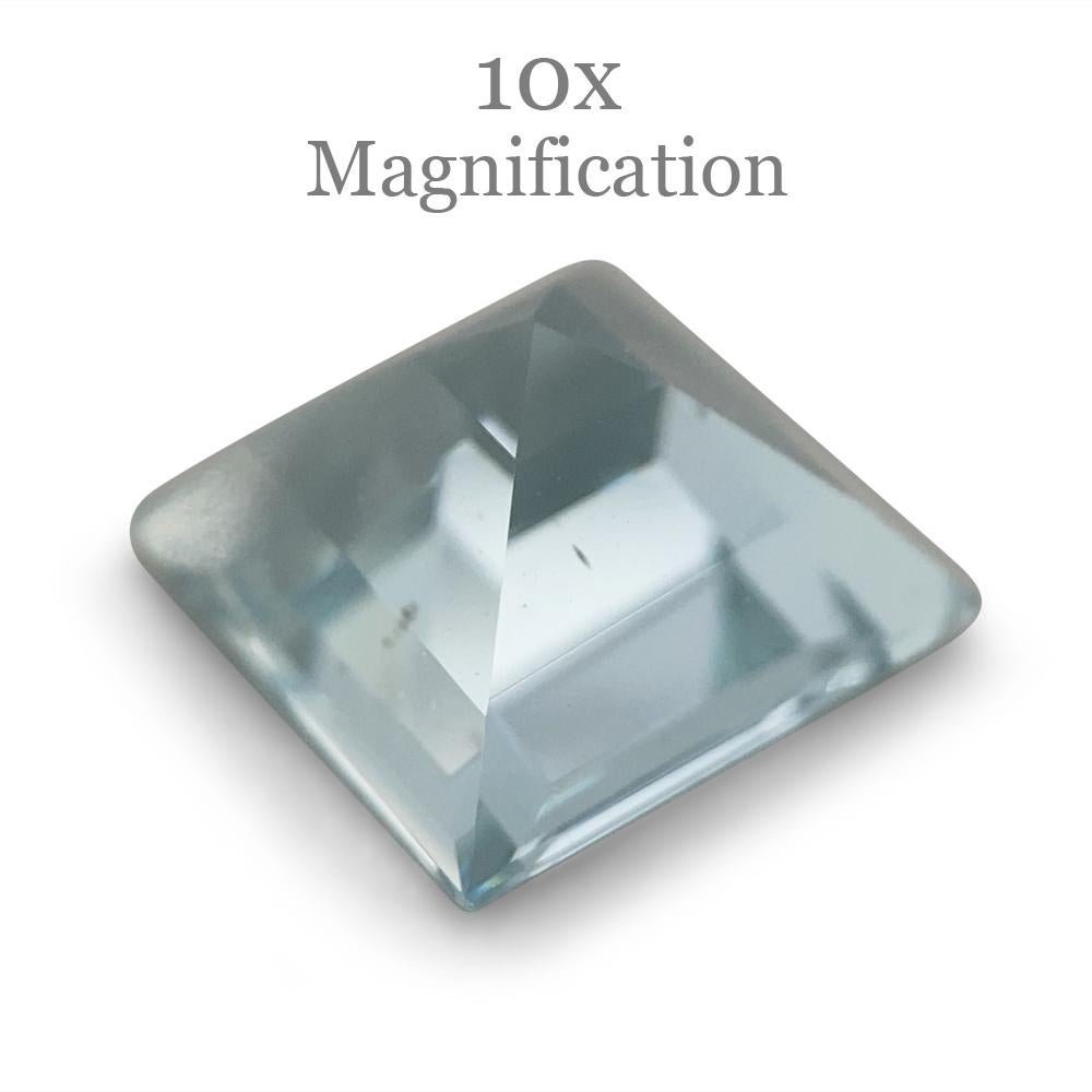 Acquamarina quadrata 1.58ct in vendita 10