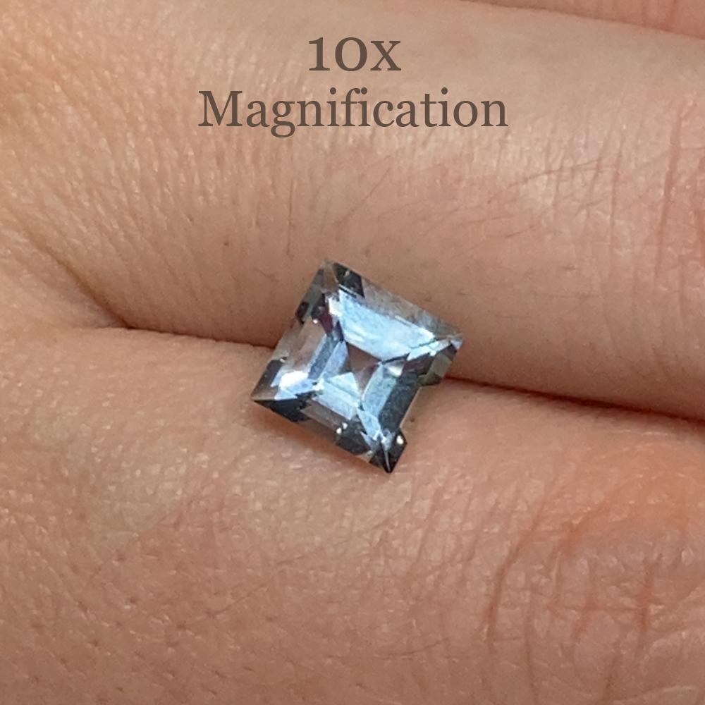 Acquamarina quadrata 1.58ct in vendita 11