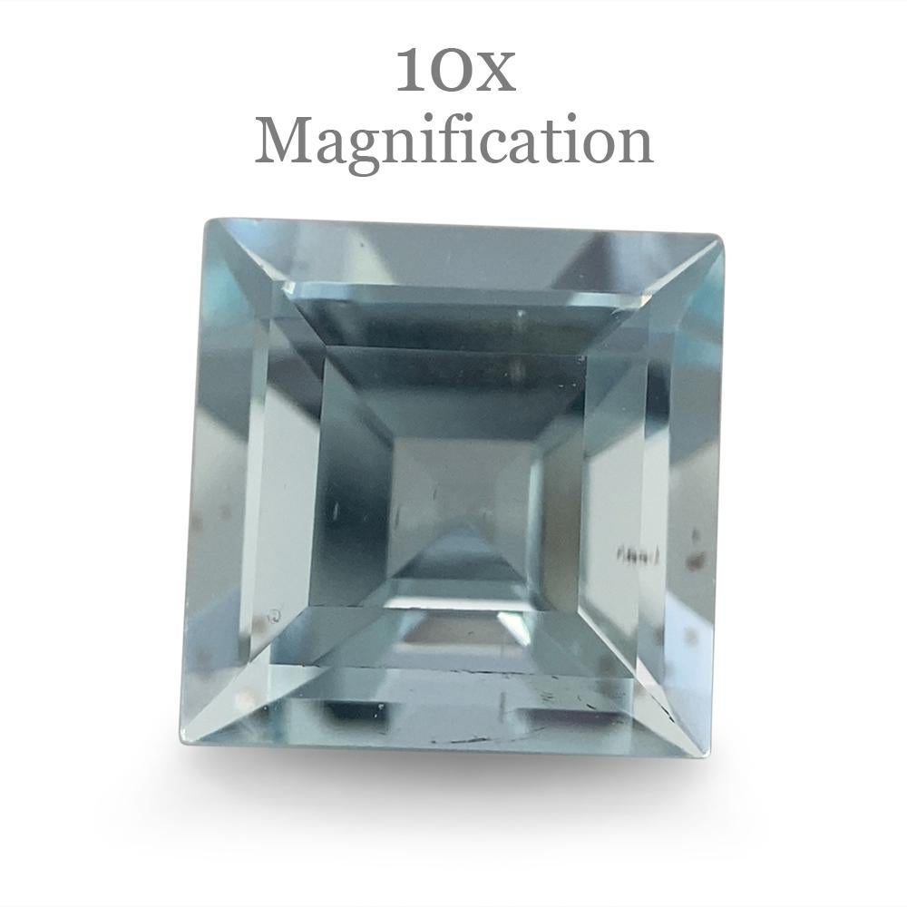 Acquamarina quadrata 1.58ct in vendita 1