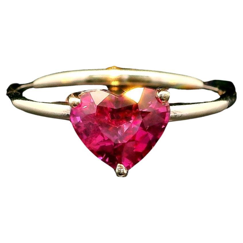 Rubino del Mozambico non riscaldato 1,58ct - SUPER COLORE ROSSO! Certificato GRS.