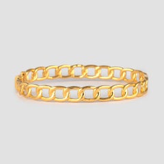 1.59 Carat Diamond Bengal 18 Karat Yellow Gold Open Clasp
