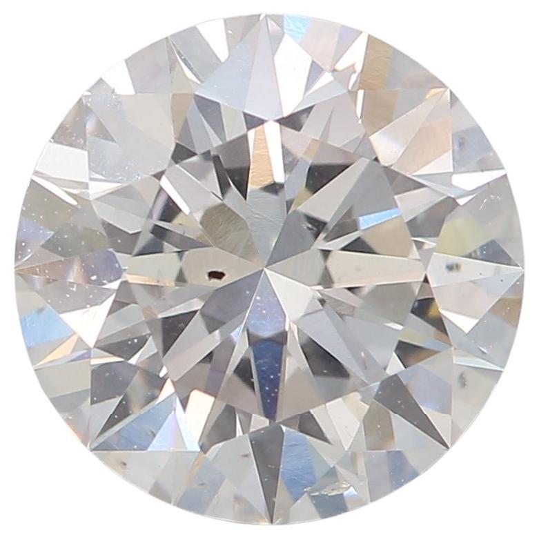 1.59-CARAT, FAINT PINKISH BROWN -, Round, SI1-CLARITY, GIA , SKU-7802 For Sale