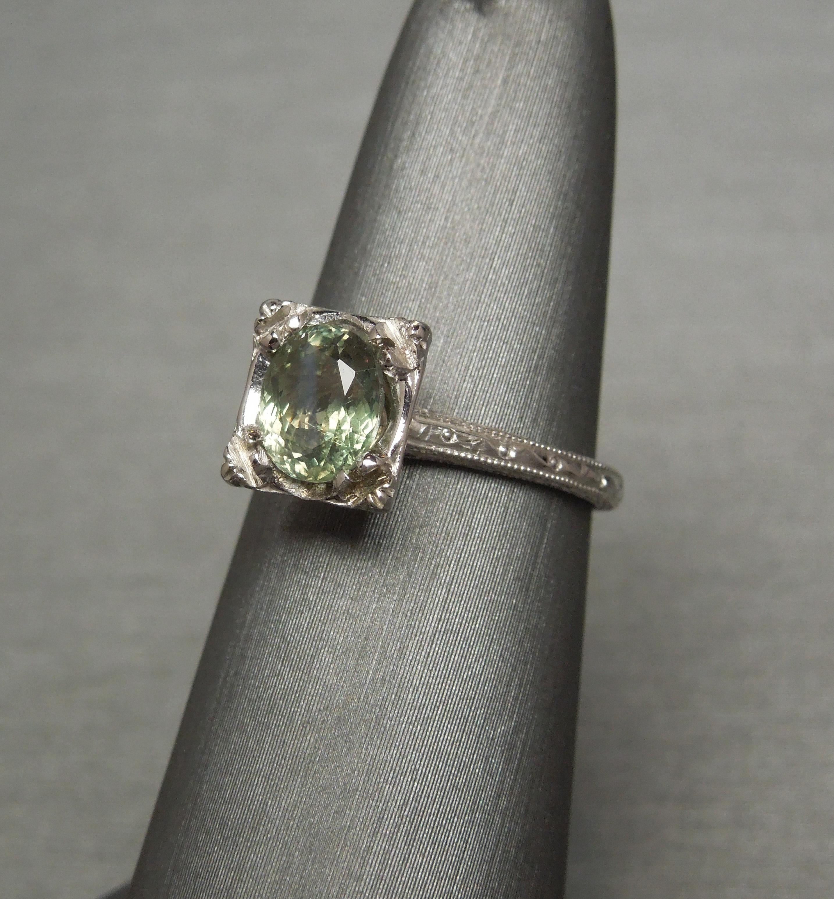 1.59 Carat GIA Alexandrite Solitaire Ring 1