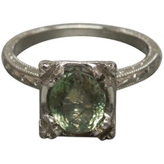 Vintage 1.59 Carat GIA Alexandrite Solitaire Ring