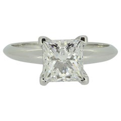 1.59 Karat Diamant im Prinzessinnenschliff Solitär Verlobungsring