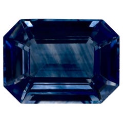 1.59 Ct Blue Sapphire Octagon Cut Loose Gemstone