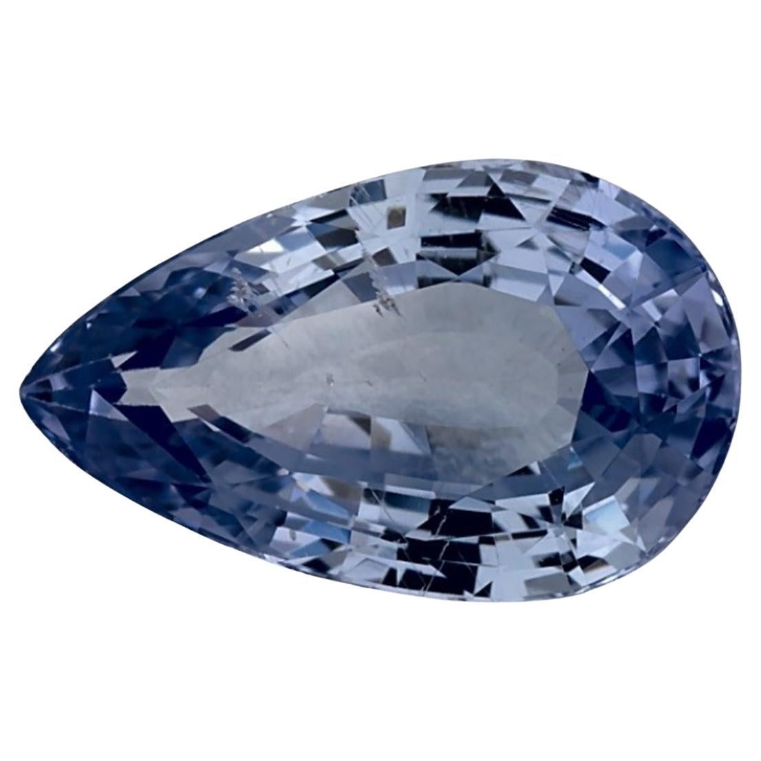 1.59 Ct Blue Sapphire Pear Loose Gemstone
