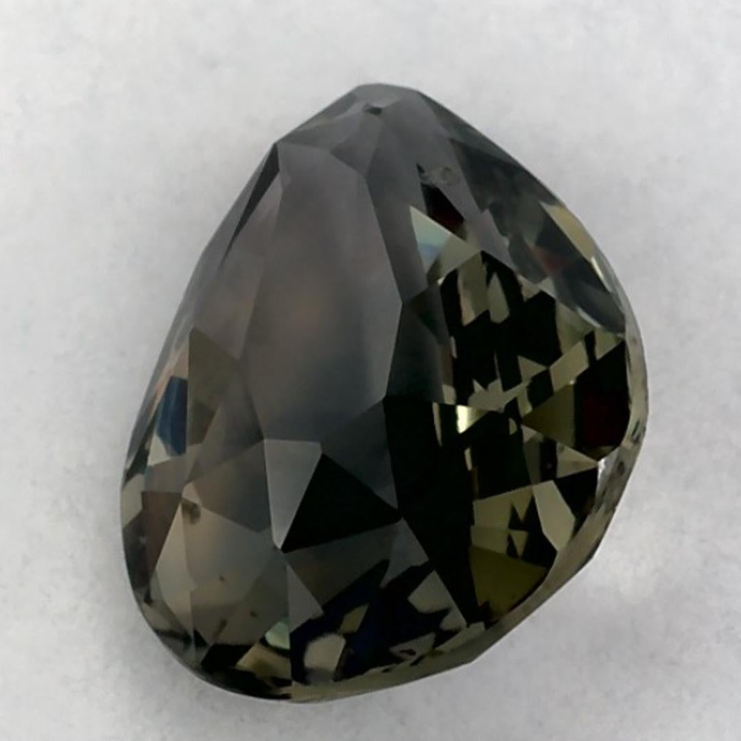 1.59 Ct Green Sapphire Pear Loose Gemstone (pierre précieuse en vrac) Pour femmes en vente