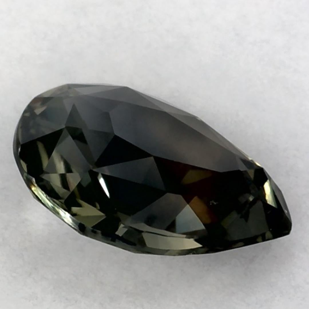 1.59 Ct Green Sapphire Pear Loose Gemstone (pierre précieuse en vrac) en vente 1