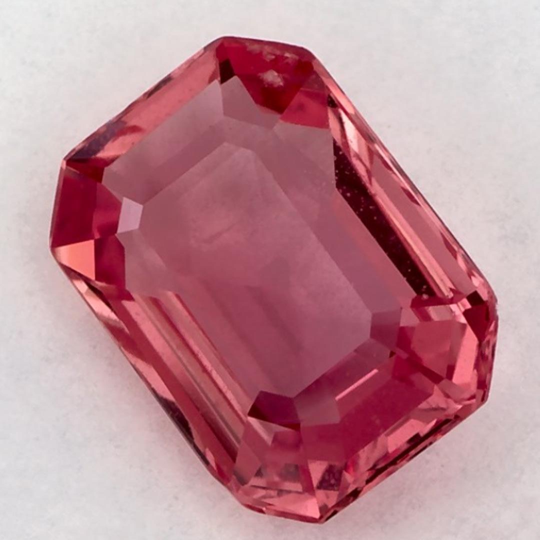 1.59 Ct Pink Sapphire Octagon Cut Loose Gemstone (Achteckschliff) im Angebot